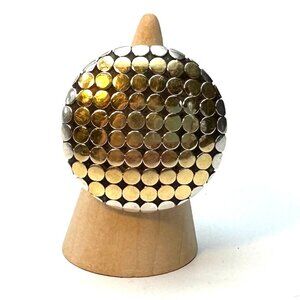 John Hardy Dot 18K Gold & Silver Round Ring Size 7US  — GUC